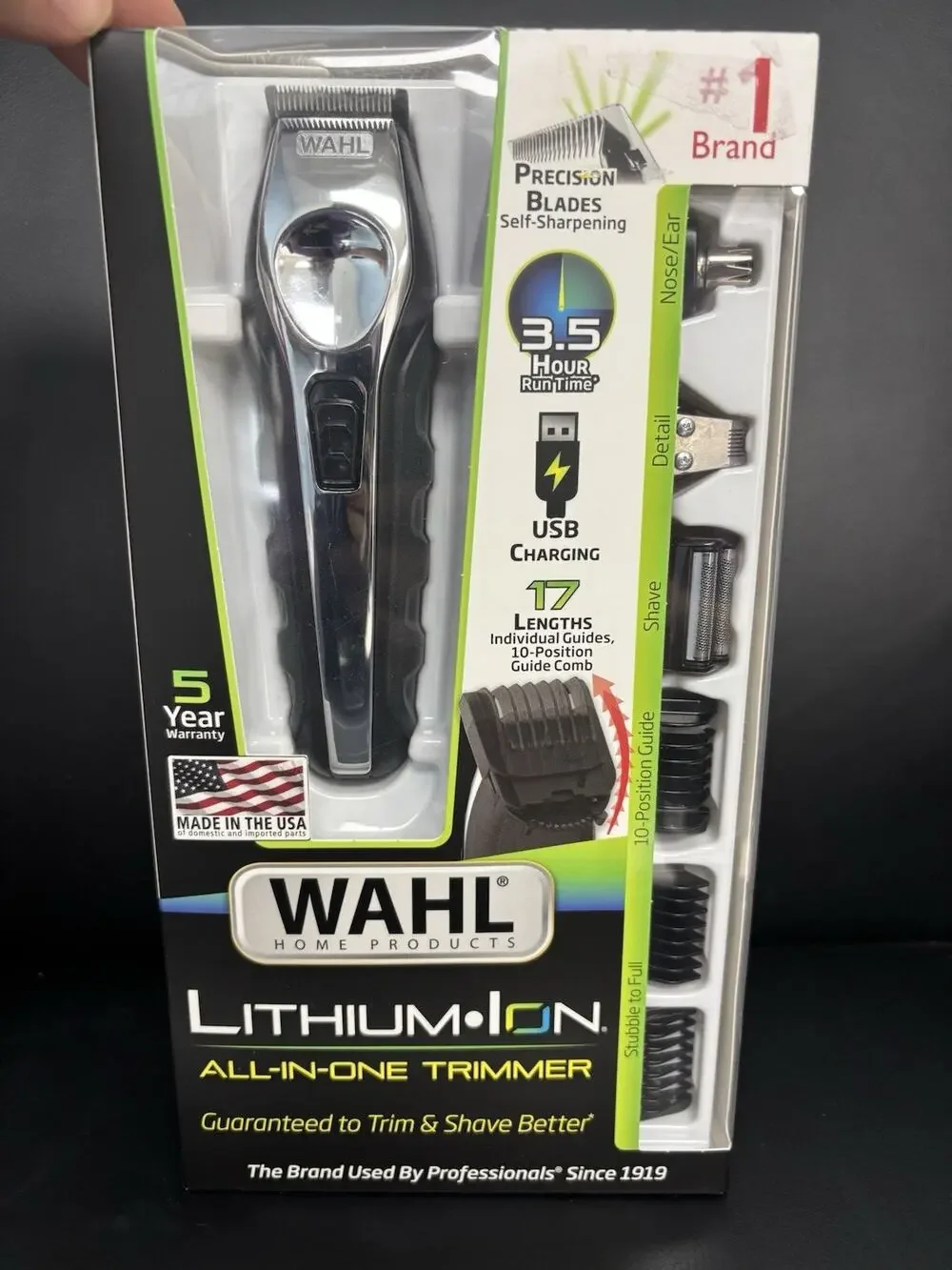 Wahl Lithium Ion Multi-Groomer Men's Beard, Facial & Total Body Groomer